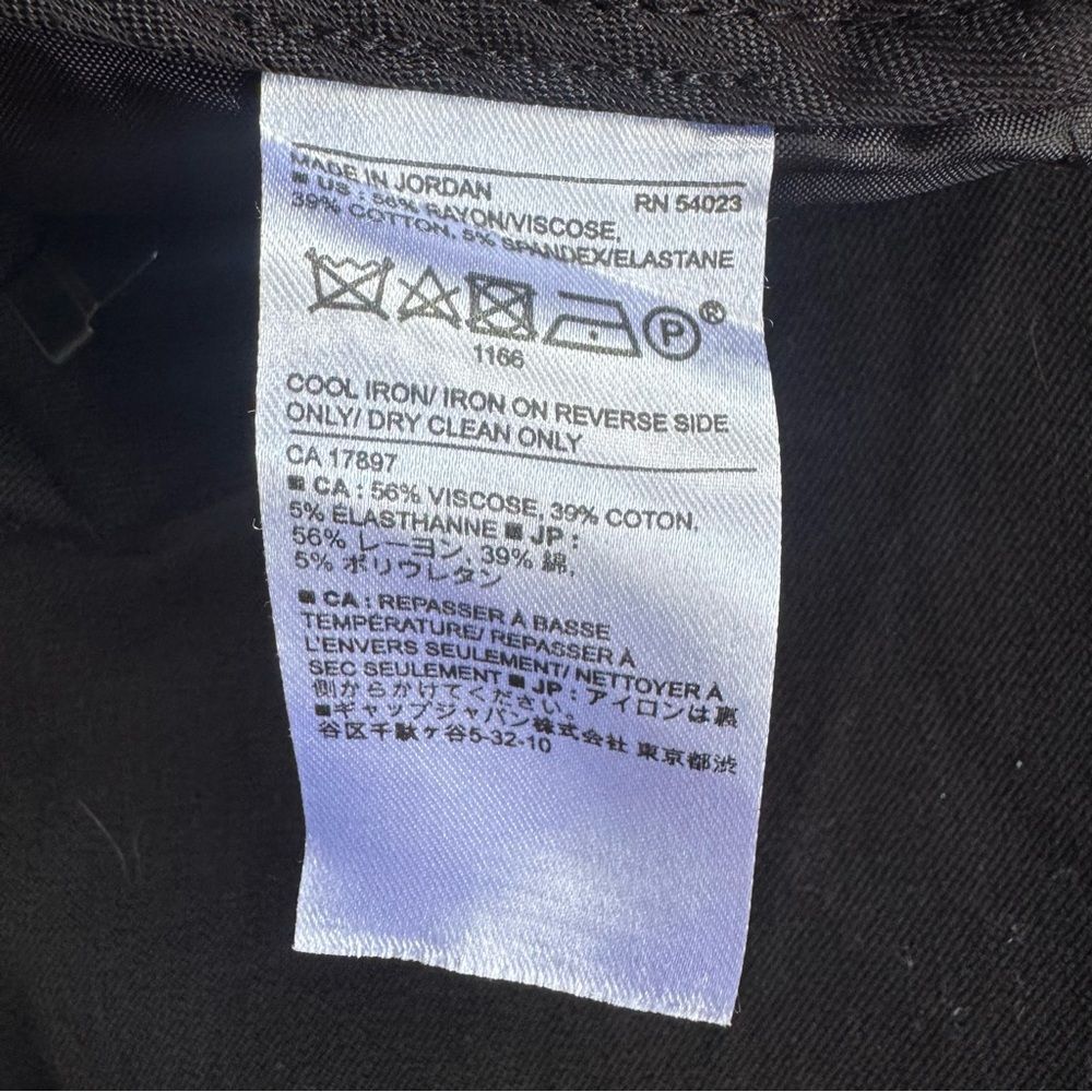 Banana Republic Black Sloan Curvy Fit Women’s Pants Size 0 - Picture 7 of 13